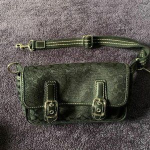 Coach Mini Signature Fanny Pack Black pre-owned